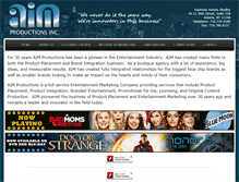 Tablet Screenshot of aimproductionsinc.com